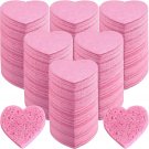 300 heart-shaped compressed facial sponges for cleansing and gentle exfoliation