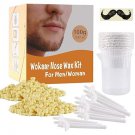 Nose & ear wax kit with 100g wax and 30 applicators for safe, painless hair removal