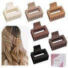 Medium matte rectangle claw hair clips, 2" nonslip design, for thin to medium thick hair Medium matte rectangle claw hair clips, 2" nonslip design, for thin to medium thick hair