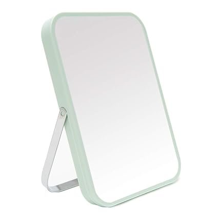 8" portable folding vanity mirror with metal stand, 90&Acirc;&deg; rotation, travel & bathroom use