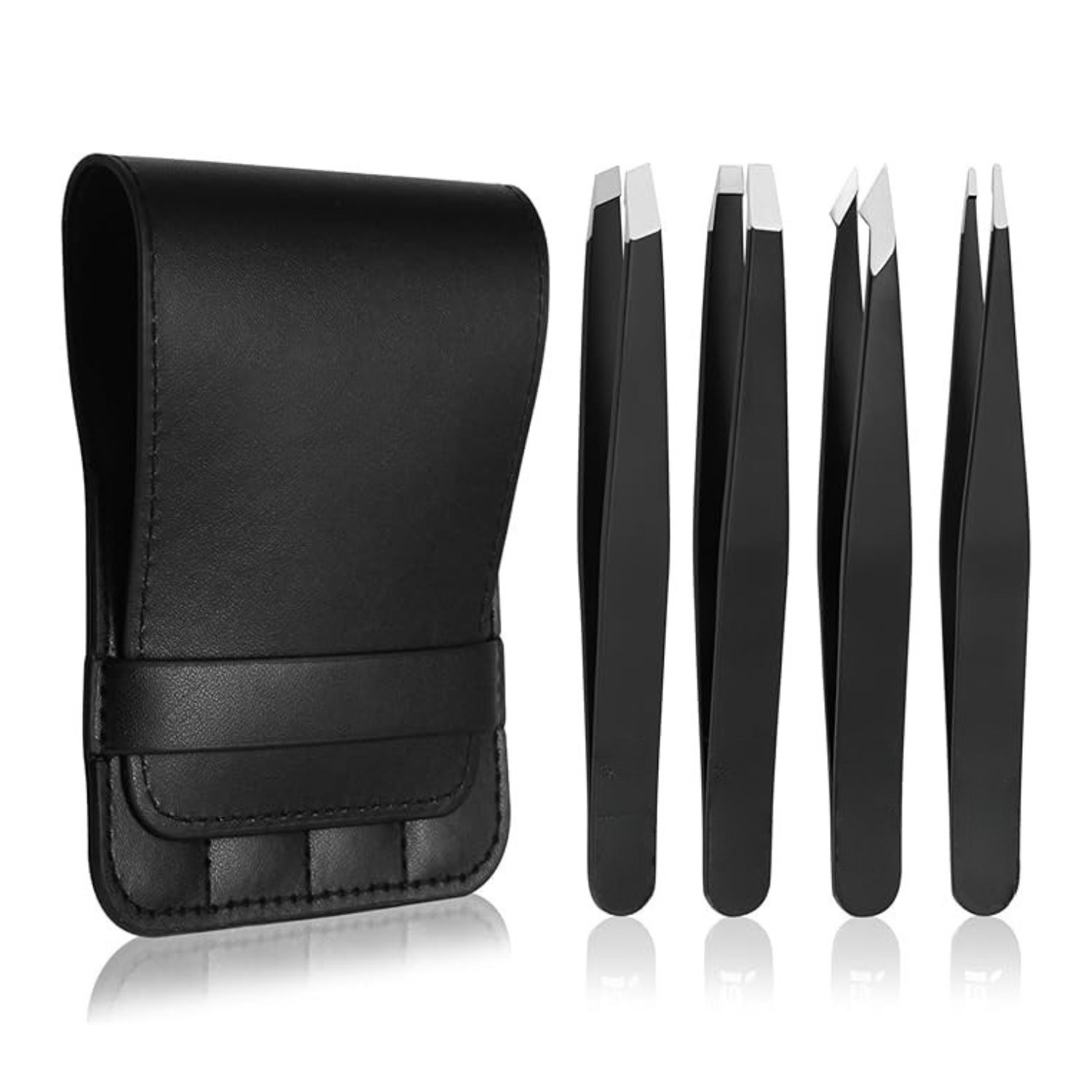 Stainless Steel Precision Tweezers for Eyebrows & Hair Removal