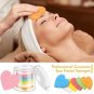 60PCS with Storage Box, Natural Face Pads for Cleansing, Exfoliating & Makeup Removal