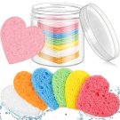 60PCS with Storage Box, Natural Face Pads for Cleansing, Exfoliating & Makeup Removal