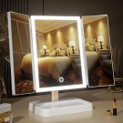 Rechargeable Lighted Vanity Mirror with 1X 2X 3X Magnification, Touch Control