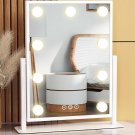 Hollywood Vanity Mirror with Lights, 9 Dimmable Bulbs, 3 Color Modes, Touch