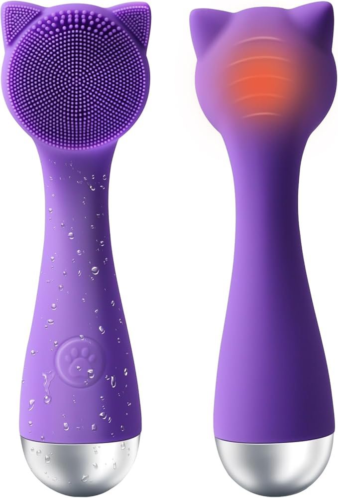 Electric Facial Cleansing Brush &acirc;�� Waterproof Silicone Face Scrubbe