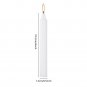 100pcs White Smokeless Rod Candles 4 Inch for Party Ceremony Home Romantic Decor