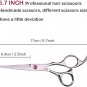Kids Hair Cutting Scissors Set, 6.5" Safety Round Tip Hairdressing Shears Kit