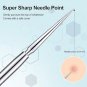 2 Pcs Lancet Pimple Popper Tools with Box &acirc;�� Milia, Blackhead & Blemish Remover Extractor