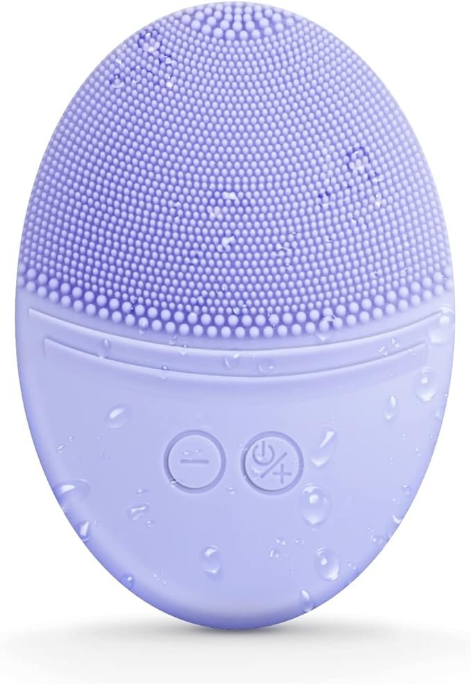 Silicone Sonic Facial Cleansing Brush, 5-Speed Waterproof Face Massager