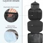 Hanging Travel Toiletry Bag, Waterproof Organizer with 4 Compartments for Men & Women