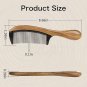 Handmade Buffalo Horn & Sandalwood Comb, Anti-Static Fine Tooth Wooden Hair Comb
