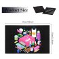 50PCS Disposable Nail Table Mats, Black Waterproof 3-Ply Nail Art Paper Towels 13" x 17"