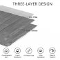 50PCS Disposable Nail Table Mats, Black Waterproof 3-Ply Nail Art Paper Towels 13" x 17"