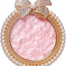 Golden Nail Art Palette with Bow Rhinestones and Pearls for Mixing Colors