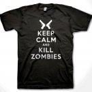 Keep Calm and Kill Zombies T-shirt Dead Zombie Hunter Shirt