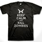 Keep Calm and Kill Zombies T-shirt Dead Zombie Hunter Shirt