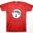 Dr Seuss Thing 1 Red T-shirt Adult Sizes Cat in The Hat Costume T-shirt