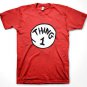 Dr Seuss Thing 1 Red T-shirt Adult Sizes Cat in The Hat Costume T-shirt