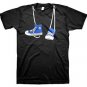 Cool Blue Converse Shoes Around Neck Black Funny T-shirt Step Brothers Movie
