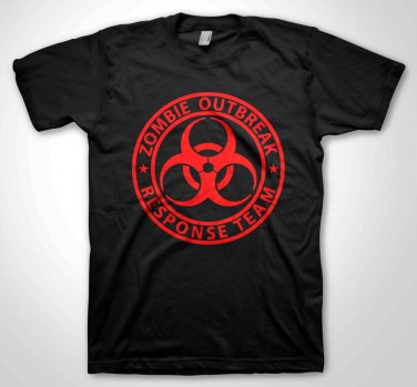 Zombie Outbreak Response Team T-shirt Dead Zombie Walkers Hunter Shirt