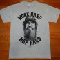 Duck Dynasty T-shirt Uncle Si Robertson Work Hard Nap Hard Jack shirts S-3XL