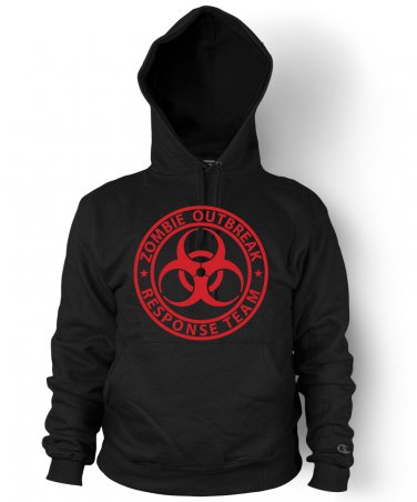 Zombie Outbreak Response Team Hoodie Dead Zombie Walkers Hunter Sweatshirt Adult 2XL