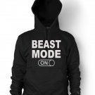 Beast Mode Hoodie Funny Workout Gym Fitness Hooded Sweatshirt Adult 3XL