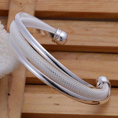 Silver Hypotenuse Bangel Bracelet