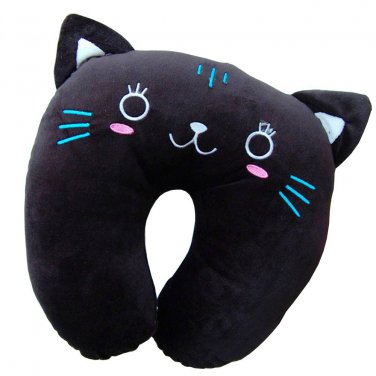 Black Cat Travel Pillow