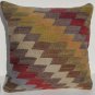 MODERN Turkish Bohemian Home Decor,Handwoven Turkish Kilim Pillow Cover 16" X 16"