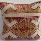 MODERN Turkish Bohemian Home Decor,Handwoven Turkish Kilim Pillow Cover 16" X 16"
