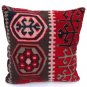 MODERN Turkish Bohemian Home Decor,Handwoven Turkish Kilim Pillow Cover 16" X 16"