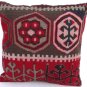 MODERN Turkish Bohemian Home Decor,Handwoven Turkish Kilim Pillow Cover 16" X 16"