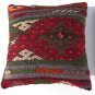 MODERN Turkish Bohemian Home Decor,Handwoven Turkish Kilim Pillow Cover 16" X 16"