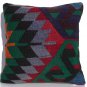 MODERN Turkish Bohemian Home Decor,Handwoven Turkish Kilim Pillow Cover 16" X 16"