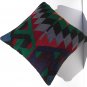 MODERN Turkish Bohemian Home Decor,Handwoven Turkish Kilim Pillow Cover 16" X 16"