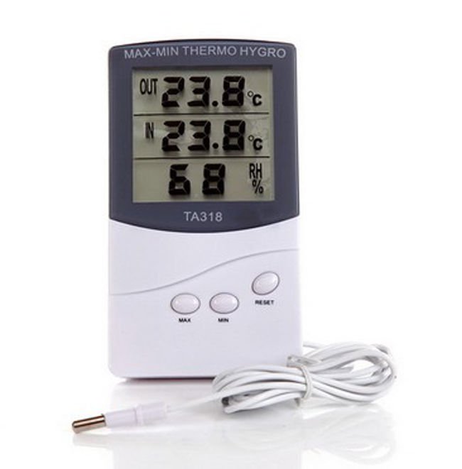 Digital LCD Indoor Outdoor Thermometer w/ Hygrometer