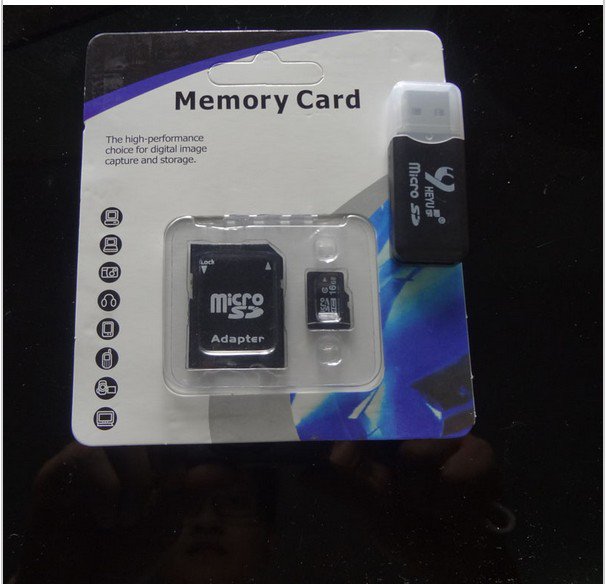 TF Memory card + SD transfer adapter +Free Gift memory card reader