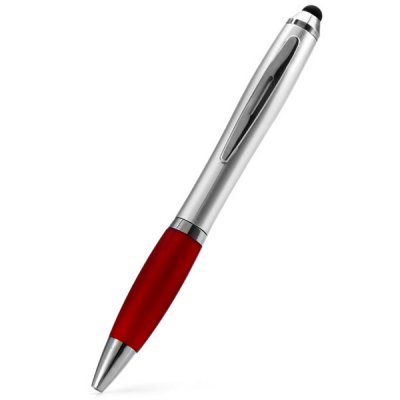 2 in 1 Stylish Aluminum Alloy Stylus / Active Pen and Ballpoint Pen for iPhone 5 5S 4 4S (red)