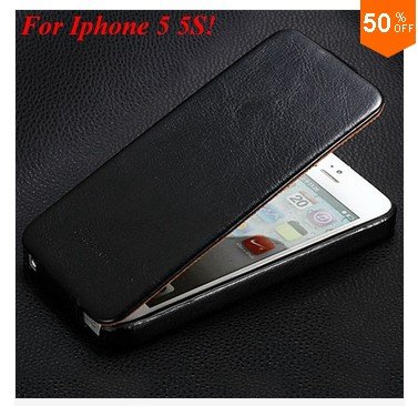 Luxury Retro PU Leather Case For iphone 5 5S 5G Flip Crazy Horse Cover ( color 1