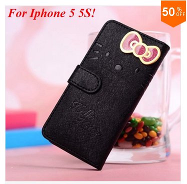 PU Leather Case for iphone 5 5s 5g With Card Slot