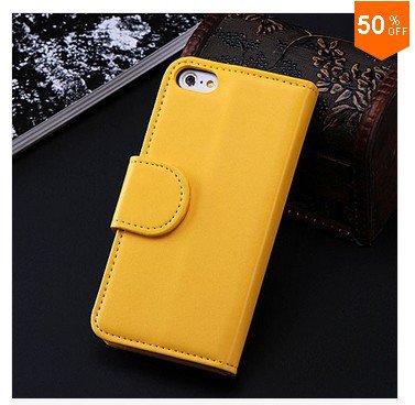 Photo Frame Flip PU Leather Cover Case For Iphone 5C With ID Credit Card Slots ( color 6