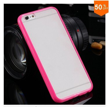 Mat PC + TPU Clear Case For Iphone 6 4.7'' Cover Transparent Back (color 6