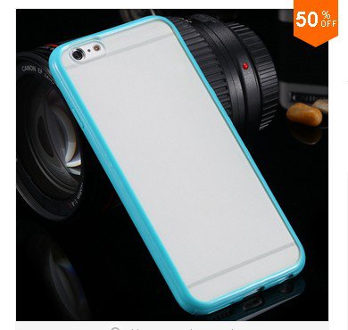 Mat PC + TPU Clear Case For Iphone 6 4.7'' Cover Transparent Back (color 9