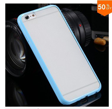 Mat PC + TPU Clear Case For Iphone 6 4.7'' Cover Transparent Back (color 10