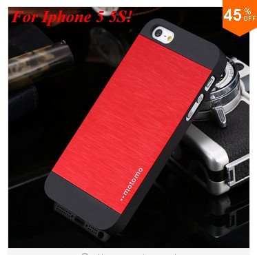 New! Luxury Metal Brush Case for iphone 5 5s 5g (color 3