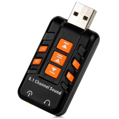 USB 2.0 Analog 8.1 Channel Audio Sound Adapter Support Window