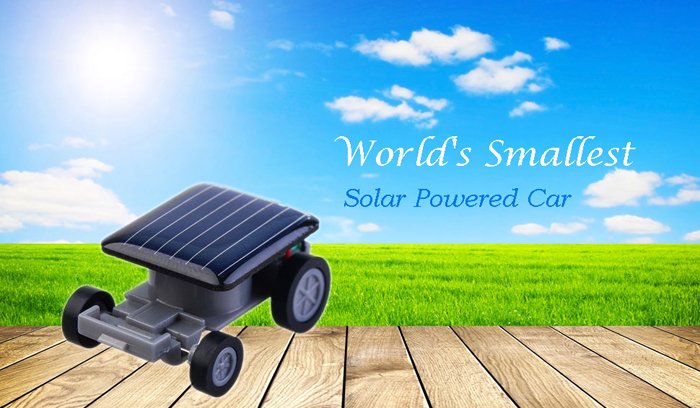 World's Smallest Solar Power Mini Car