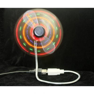 USB Fan with LED Light
